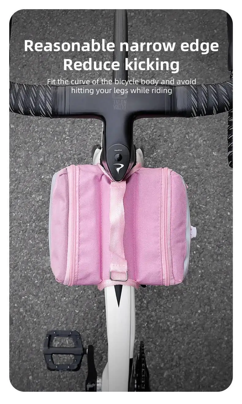 ESLNF Fahrradrahmentasche MTB mit oberer Gepäckträgertasche, reflektierender Streifen, mehrfarbig, für Fahrrad, wasserdicht, Rennrad – Detail 5