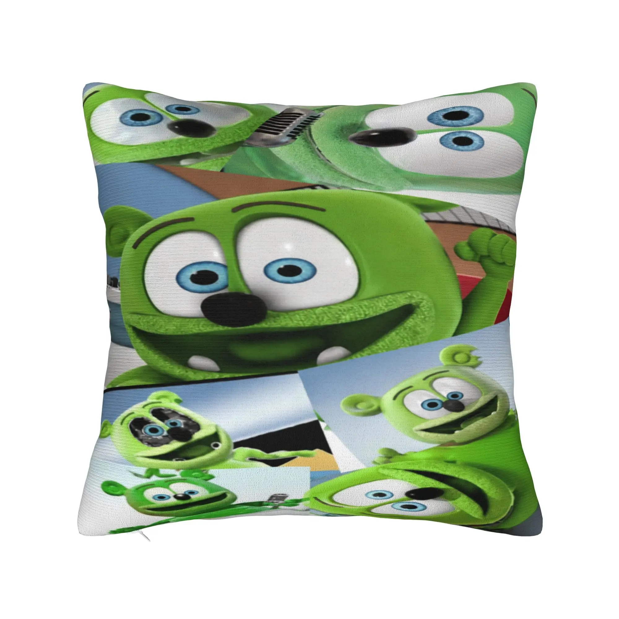 Home Decoration  Gummibars bear Pillowcases Merch  Pillow Cover Square Multiple Sizes