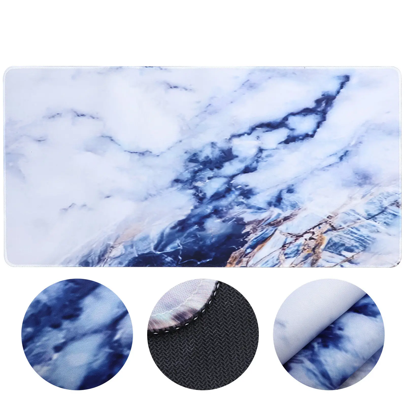 

Big Marble Mouse Pad Office Desk Keyboard Mat Table Protector Marble Mousepad Gaming Desk Pad Nonslip Mouse Mat