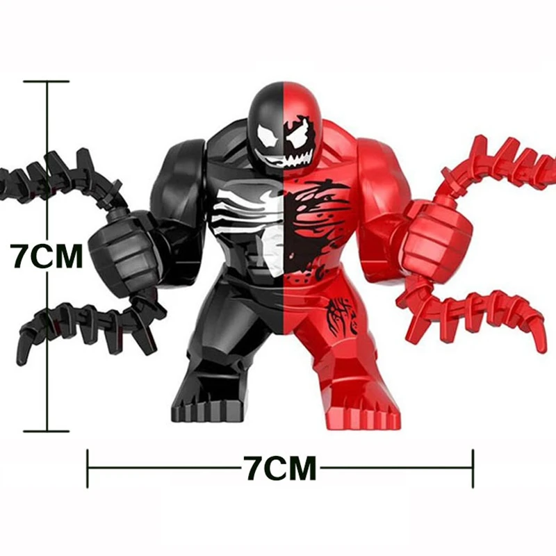 Marvel Mini Block Man Super Hero Action Figure Thanos Venom Hulk Iron Man Combination Block Children's Toy Birthday Gift