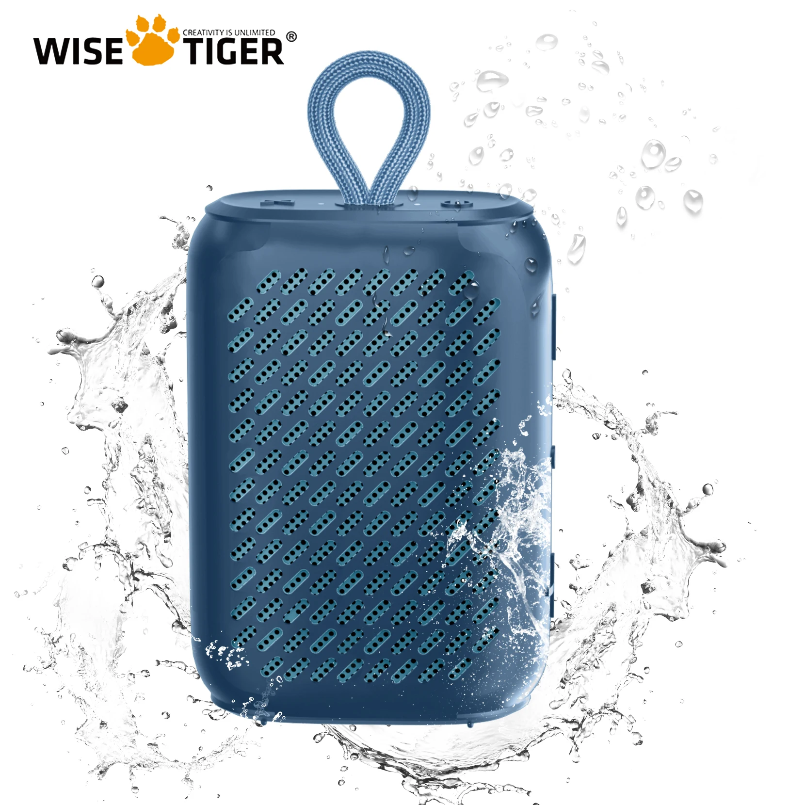 WISE TIGER-minialtavoz Bluetooth Q06P, portátil, para exteriores, IPX7, resistente al agua, sonido fuerte, inalámbrico, TWS, emparejamiento Dual