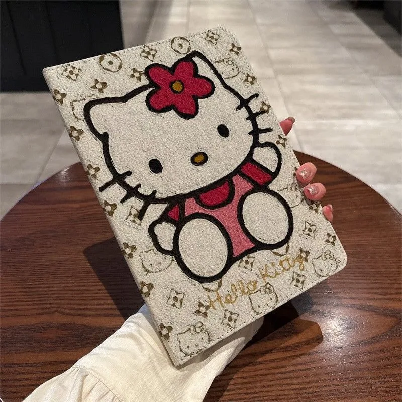 

HelloKitty IPad Case 360° Rotating Cover for IPad 11th A16 10th Air4/5 10.9 9th/8th/7th 10.2in Mini6/7 Air6/7 13 Pro 12.9in Case
