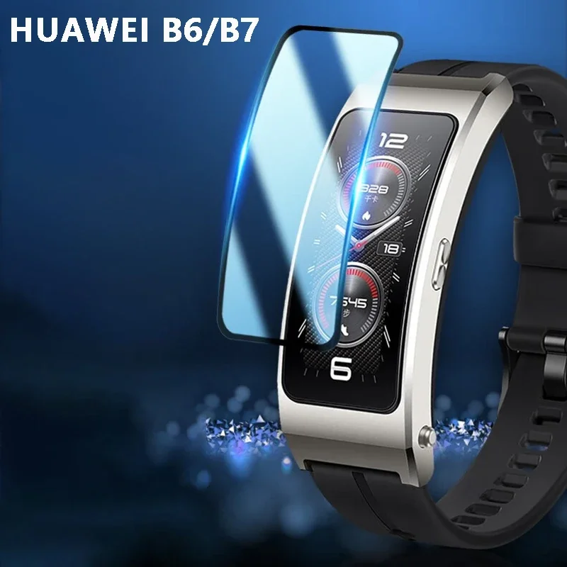 For Huawei TalkBand B7 B6 Film Smart Bracelet Wristband Screen Protector Cover Full Film Not Tempered Glass Smartband Protective