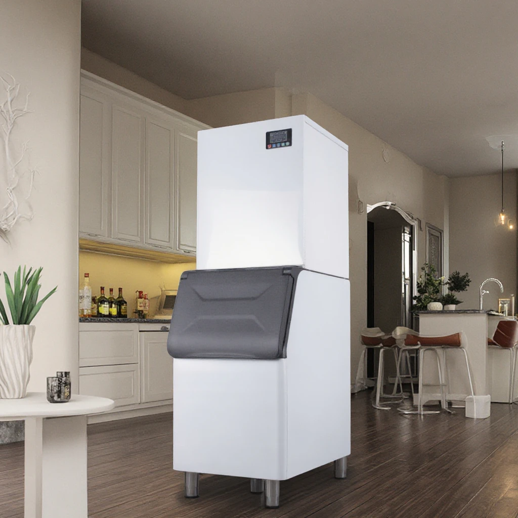 

High Capacity Commercial Automatic Cube Ice Maker Machine Big Output Ice Cube Making Machine Factory Ice Machine