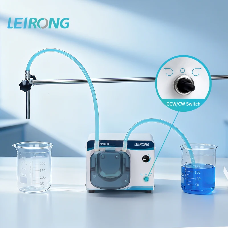 LEIRONG ZP1000 All-in-One Small Peristaltic Pump Multi-Function High-Quality for Lab Production Aquarium White Ink Viscous