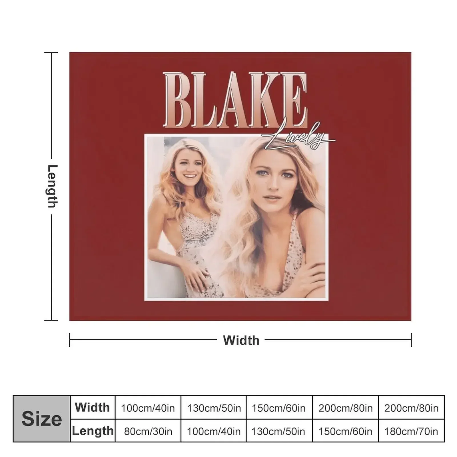 Blake Lively Classic Throw Blanket for sofa valentine gift ideas Blankets