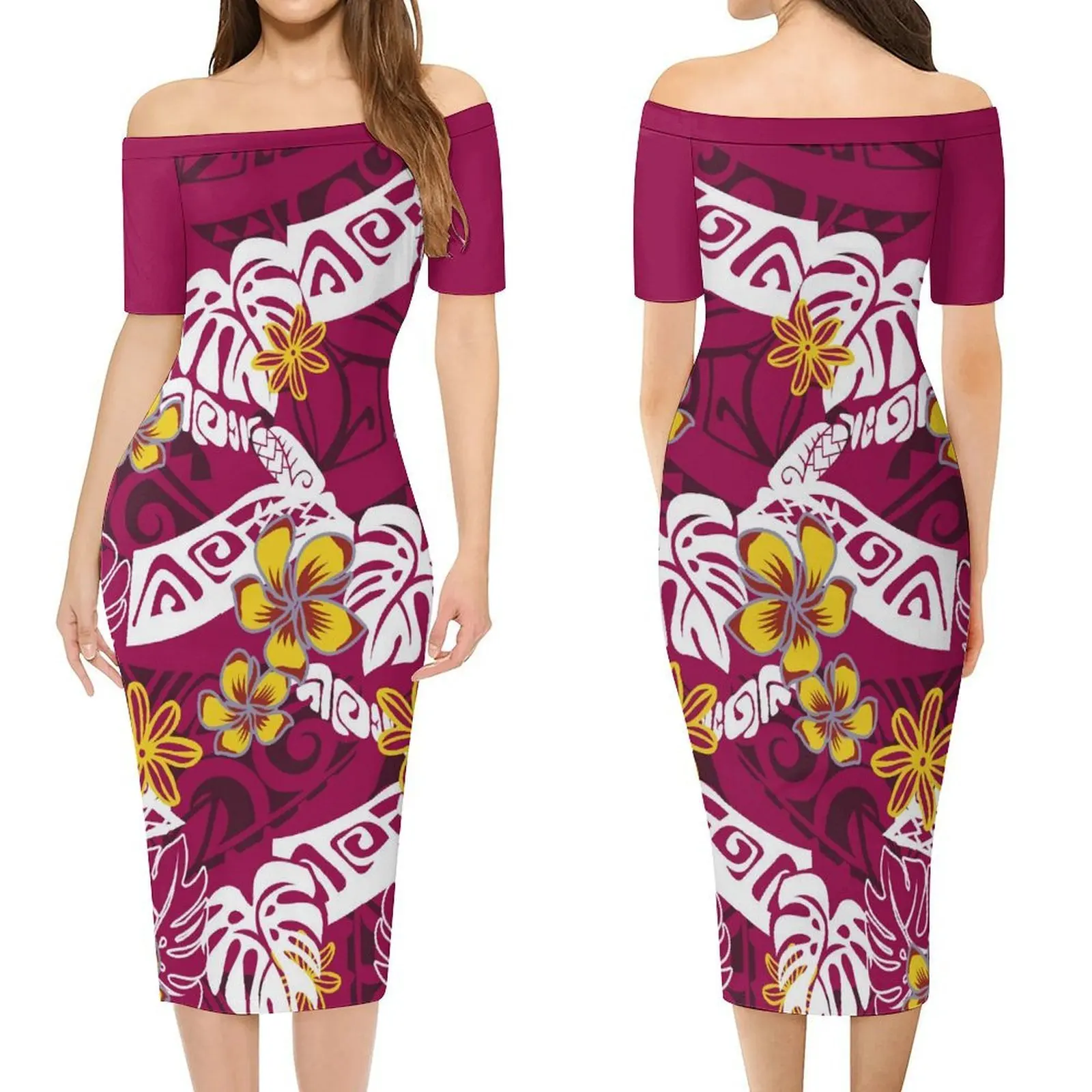 فستان بكتف واحد، نمط قبلي، فستان مطبوع فني عتيق، فستان عالي الجودة، حفلات الولائم، صيفي مريح بأكمام قصيرة