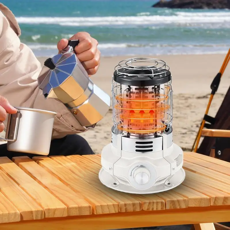 Patio Heaters For Outdoor Use Portable Camping Burner 1500W Portable Electric Garage Heaters Fast Heating Stove With Tip-Over