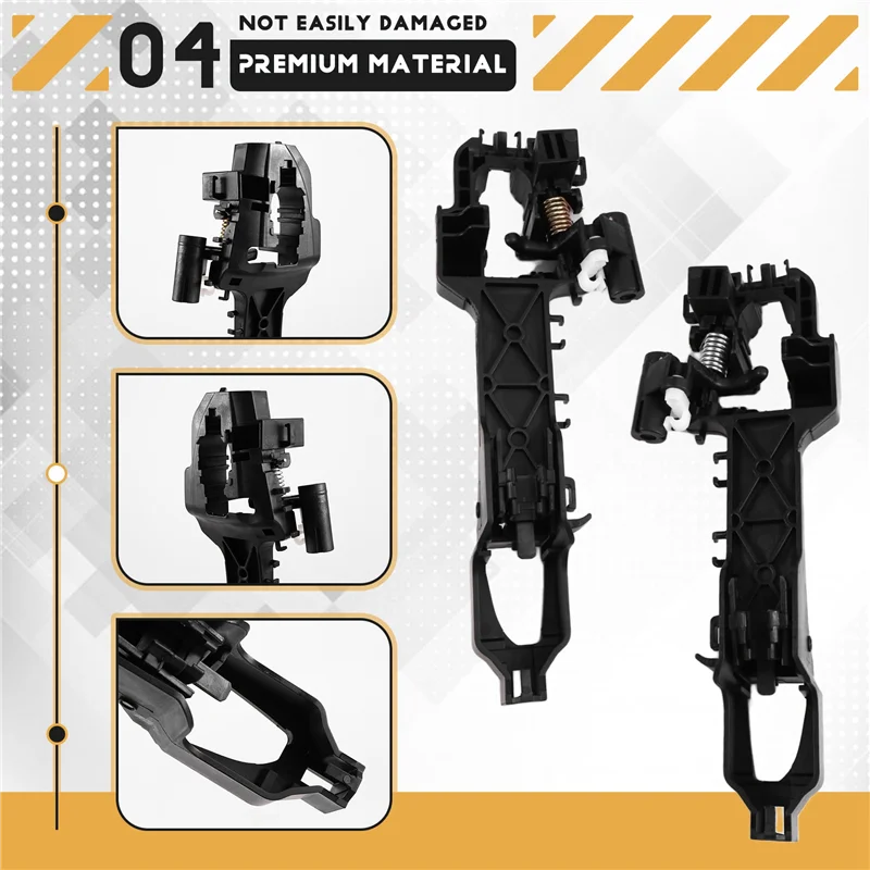 

1 пара базовых кронштейнов внешней ручки передней двери 82655-B3200 82665-B3200 для Hyundai Mistra 2014-2019 82655B3200 82665B3200-ABQF