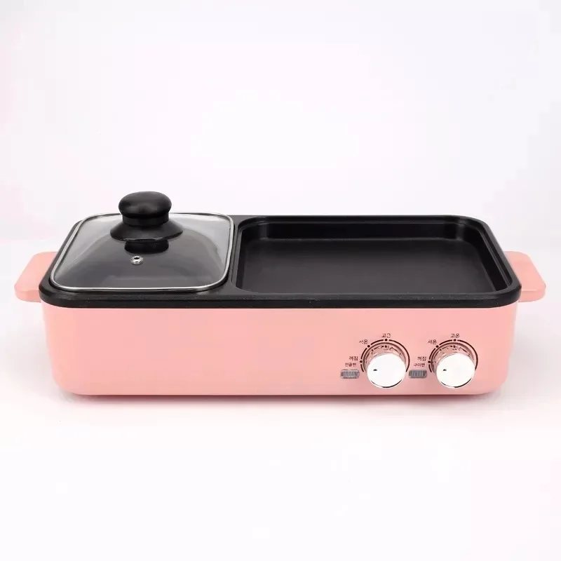 

Hot selling multifunctional breakfast maker non-stick hot pot and BBQ grill