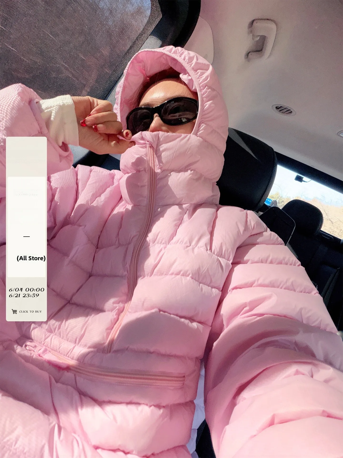 

Loose Women's down Jacket New National Standard White Duck down Warm Casual Style Long Sleeve Zipper Closure Color Coat