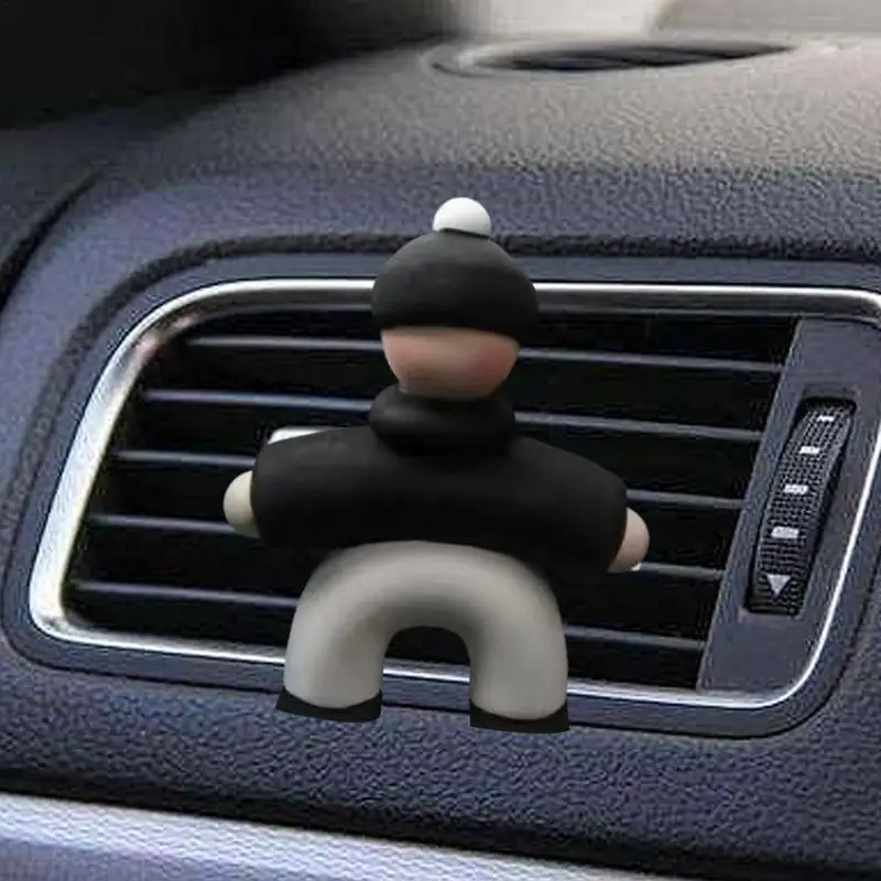 Air Freshener Car Vent Clips Cartoon Adorable Little Man Car Scents Diffuser Exquisite Long Lasting Car Vent Air Freshener Car