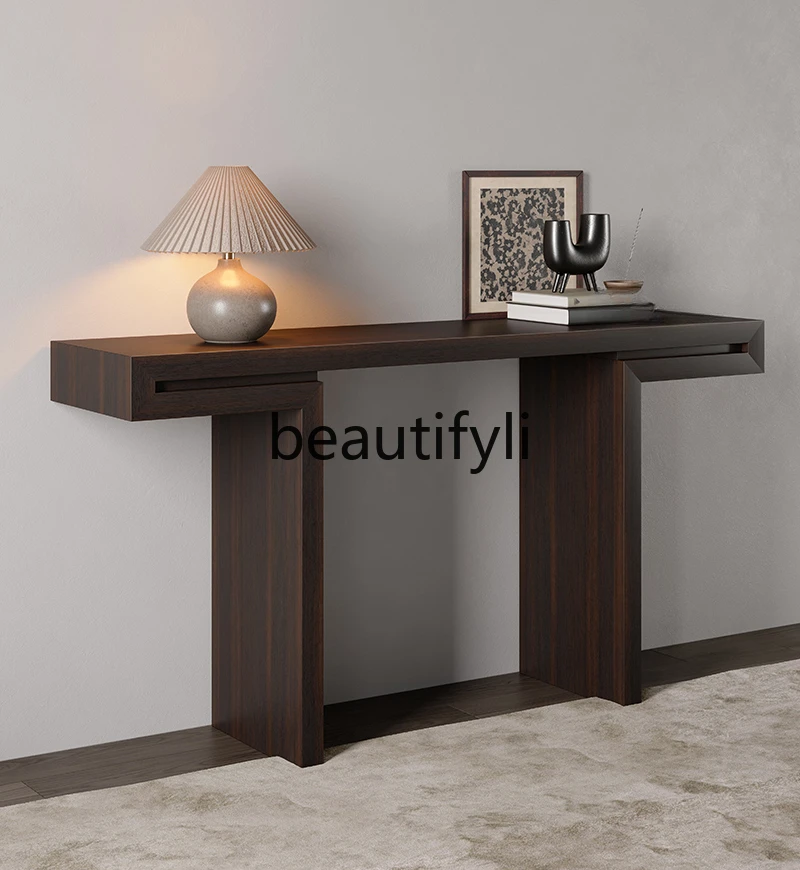 Simple modern wall narrow side table designer end view cabinet corridor decorative cabinet