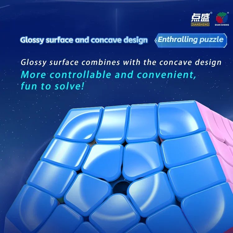 [JudyCube] DianSheng maître Kilominx 4x4 Megaminx Cube magique magnétique dodécaèdre sans colle Puzzle professionnel Cubo Magico