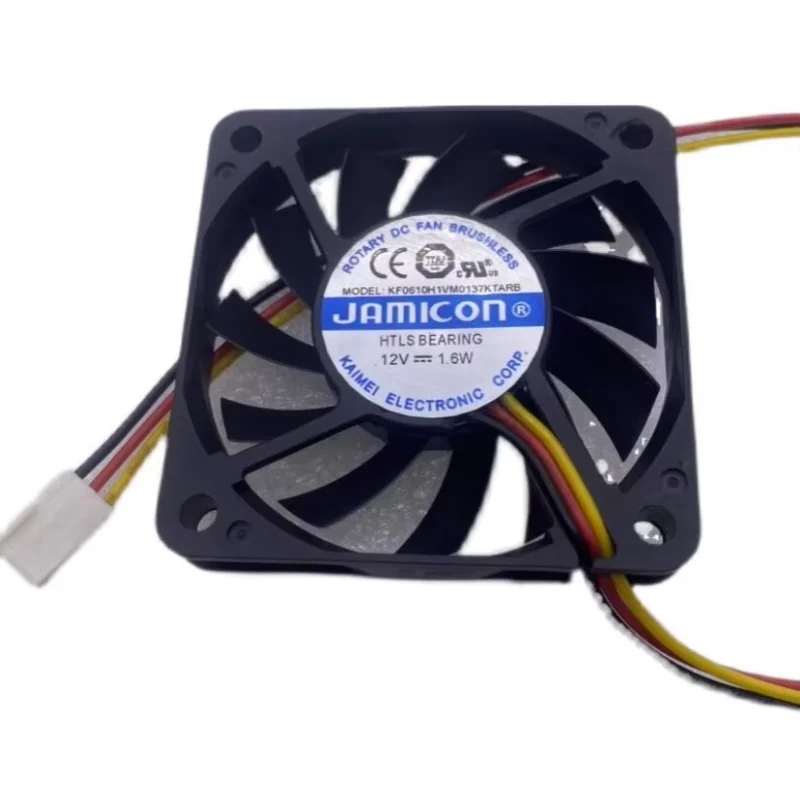 

Jamicon KF0610H1VM0137KTARB DC 12 В 1,6 Вт 60x60x10 мм 3-проводной охлаждающий вентилятор для сервера