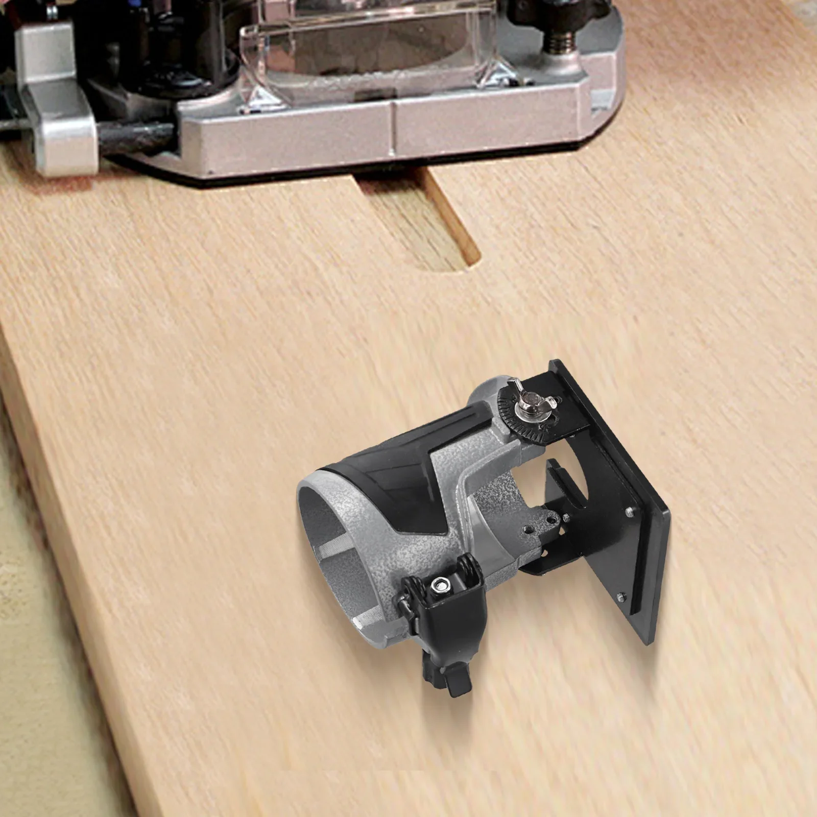 

Premium Aluminum Trimmer Router Tilting Base Adjustable and Suitable for Electirc or Cordless Wood Hand Routers