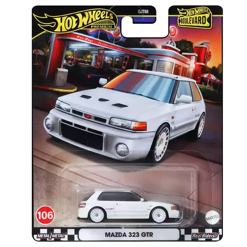 Original Hot Wheels Premium Car Boulevard Boys Toys 1/64 Diecast Carro Mazda 323 GTR Acura Integra GSR Meyers ManX Ford Transit