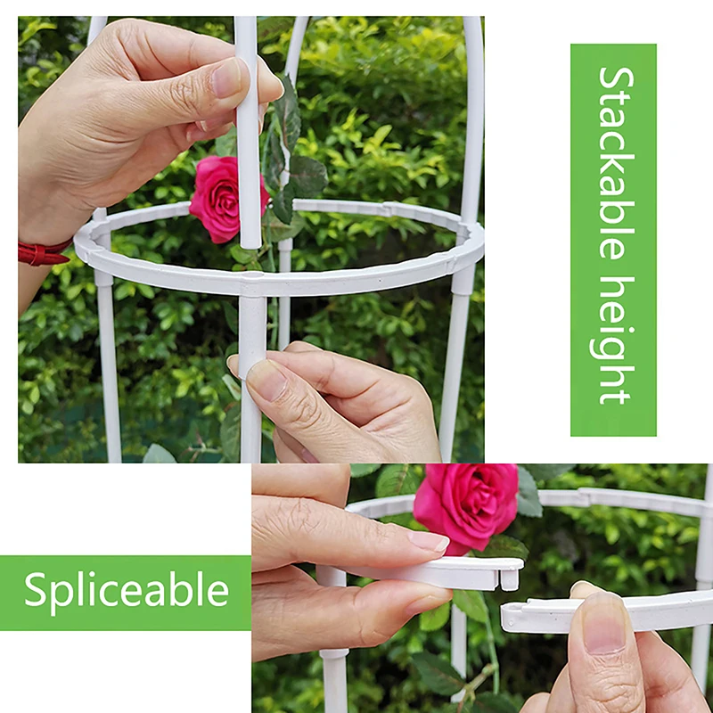 1Set Climbing Plant Trellis Garden Support Cages For Flowers Plants Support Frame Trellis Climbing DIY Flower Vines Pot Stand