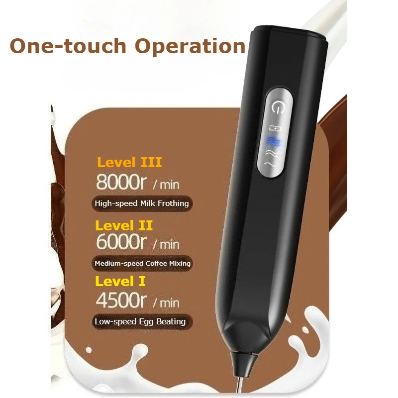 New Handheld Electric Milk Frother Automatic Foam Maker Coffee Egg Beater Kitchen Mixer Whisk for Home Baking view 4