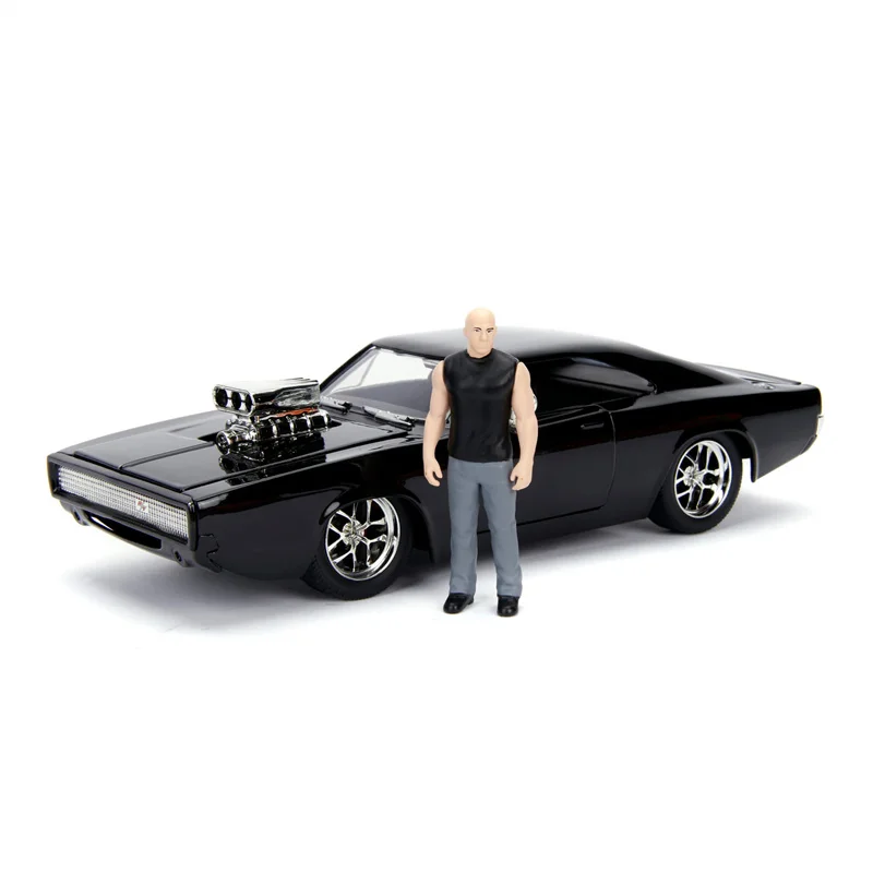 Jada 1:24 Fast and Furious 1995 Mazda RX-7 1995 Toyota 1970 Dodge Charger R/T Diecast Metal Alloy Model Car and accessories doll