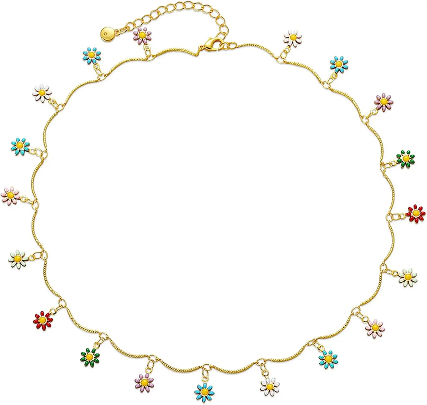 

Изящные золотые колье-чокеры для женщин с бусинами, покрытые 18-каратным золотом