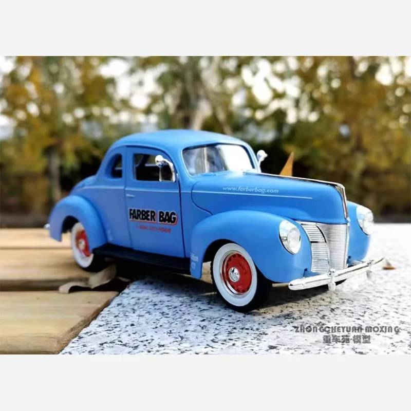 Diecast 1:25 Scale FORD COUPE Classic Alloy Car Vehicle Model Finished Simulation Collection Decoration Boy Holiday Gift Toys