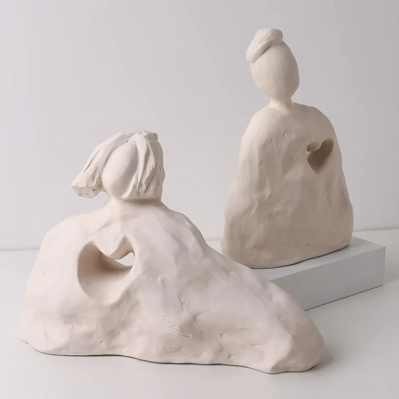 

Скандинавские абстрактные керамические фигурки, поделки для офиса, крыльца, гостиной, семейный подарок на новоселье