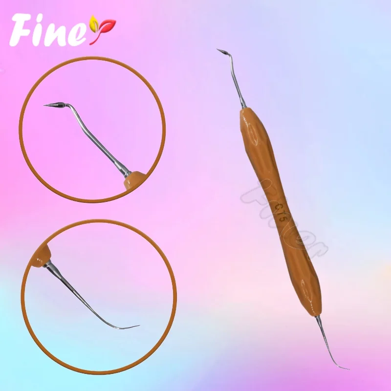 

Finer Dental Composite Resin Spatulas 1PC Dental Resin Spatulas Silicone Handle for Dental Aesthetic Restoration