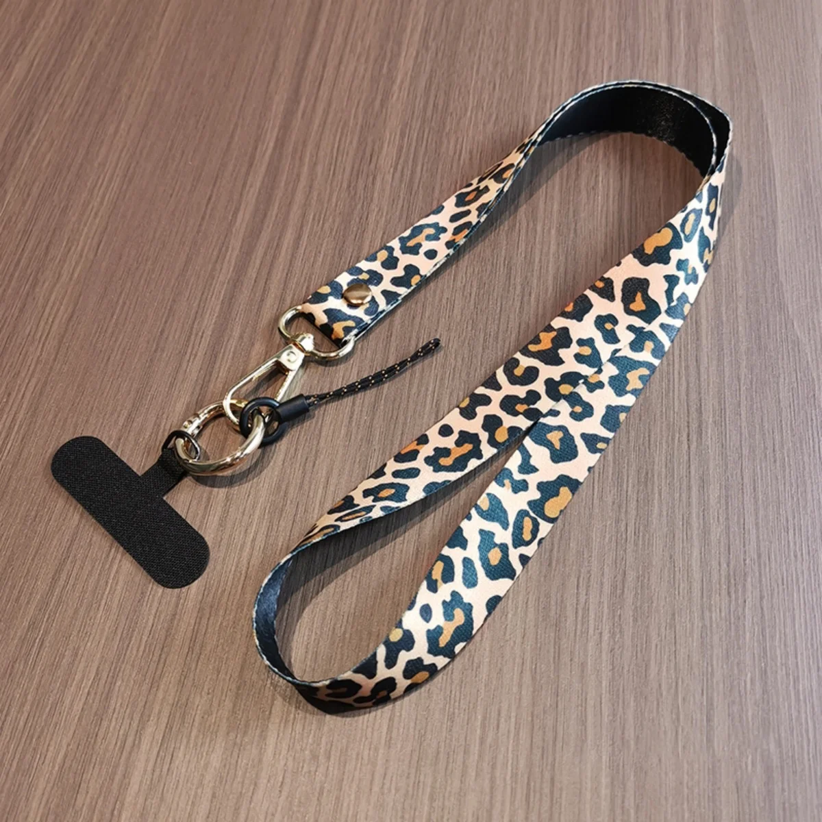 Stylish Leopard Print Phone Lanyard Shoulder Strap