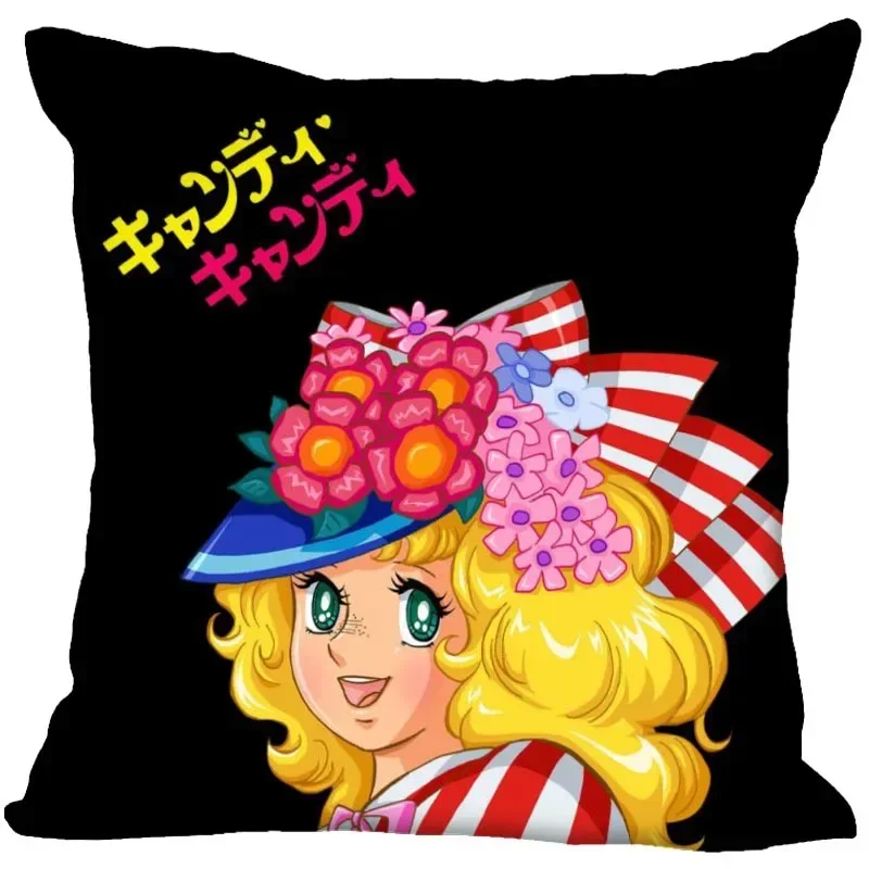 Candy Candy Poliéster Cushion Cover, Decoração do Quarto das Crianças, Pillow Case, Sala de estar, Cadeira, Sofá, Decoração Home, 45x45cm