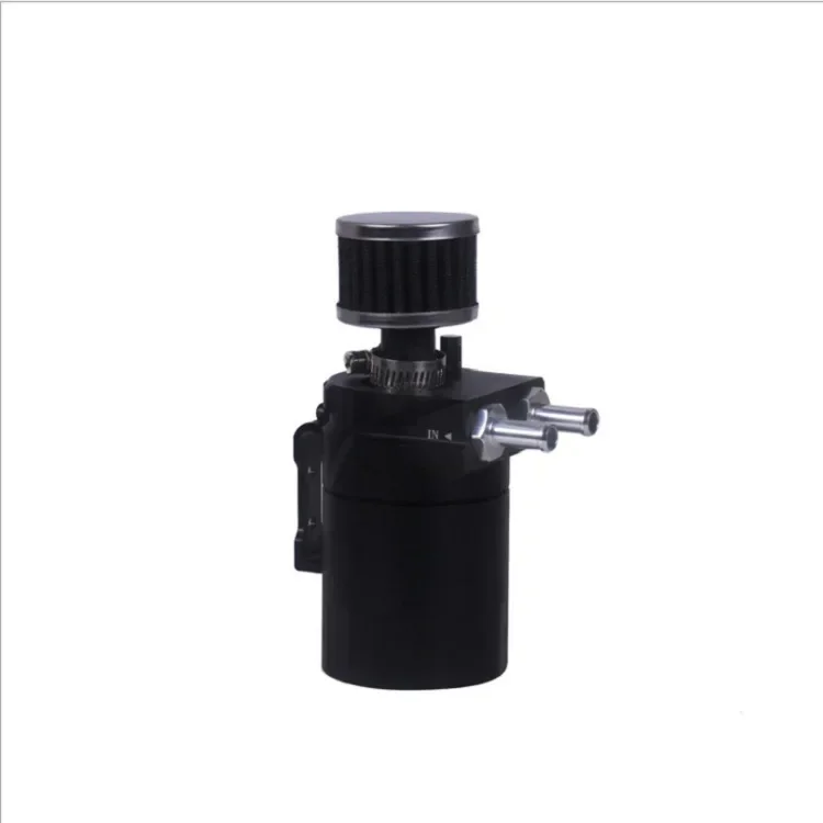 Automobile modified aluminum alloy oil breathable pot, two-hole exhaust gas recovery pot with air filter with steel wire ball