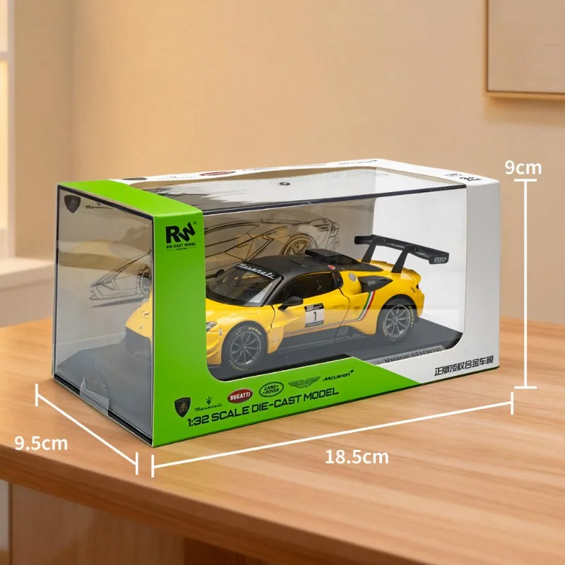 

Diecast 1/32 Sclae Maserati GT2 Alloy Super Car Model with Display Box Collection Miniature Voiture Boydriend Birthday Gift