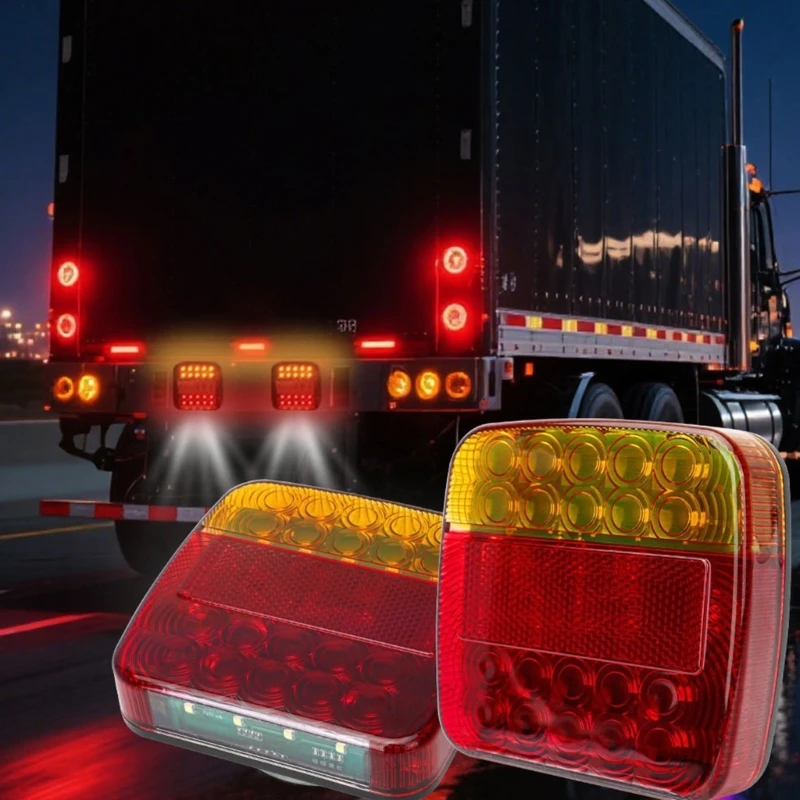 Multifunction 7 Pin Trailer Taillight LED Clearance Light For Trucks And Trailers Long Lasting Energy Efficient