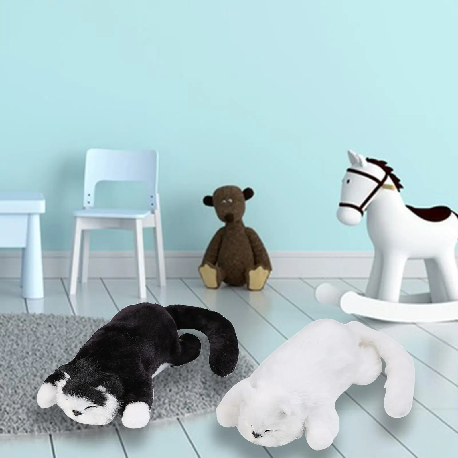 Animale di peluche elettrico con gatto rotolante per un amico della buonanotte, regalo di compleanno per le vacanze