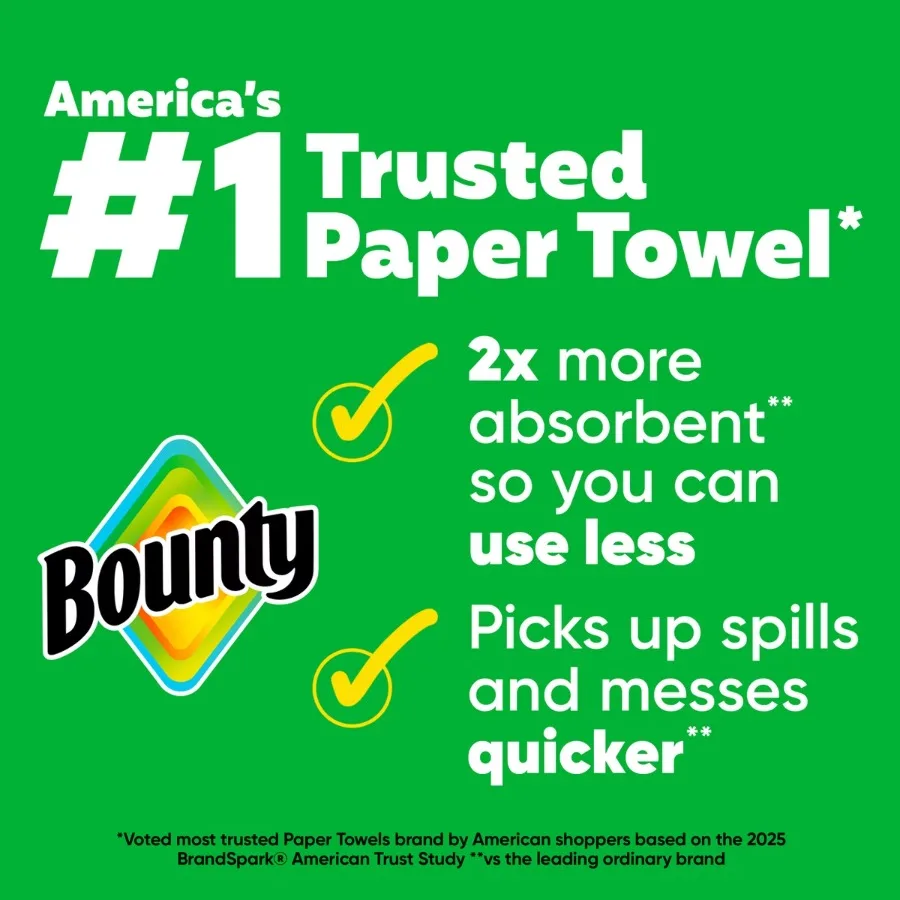 1 Mega Roll White Select‑A‑Size Paper Towels, 2‑Ply, 164 Sheets, Absorbent Kitchen Cleaning Towels