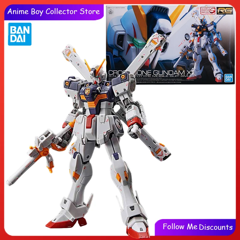 

Bandai Gundam Model Kit RG 1/144 CROSSBONE X1 Action Figure Mobile Suit Gundam SEED Anime Figure Toys For Boys Gift for Children