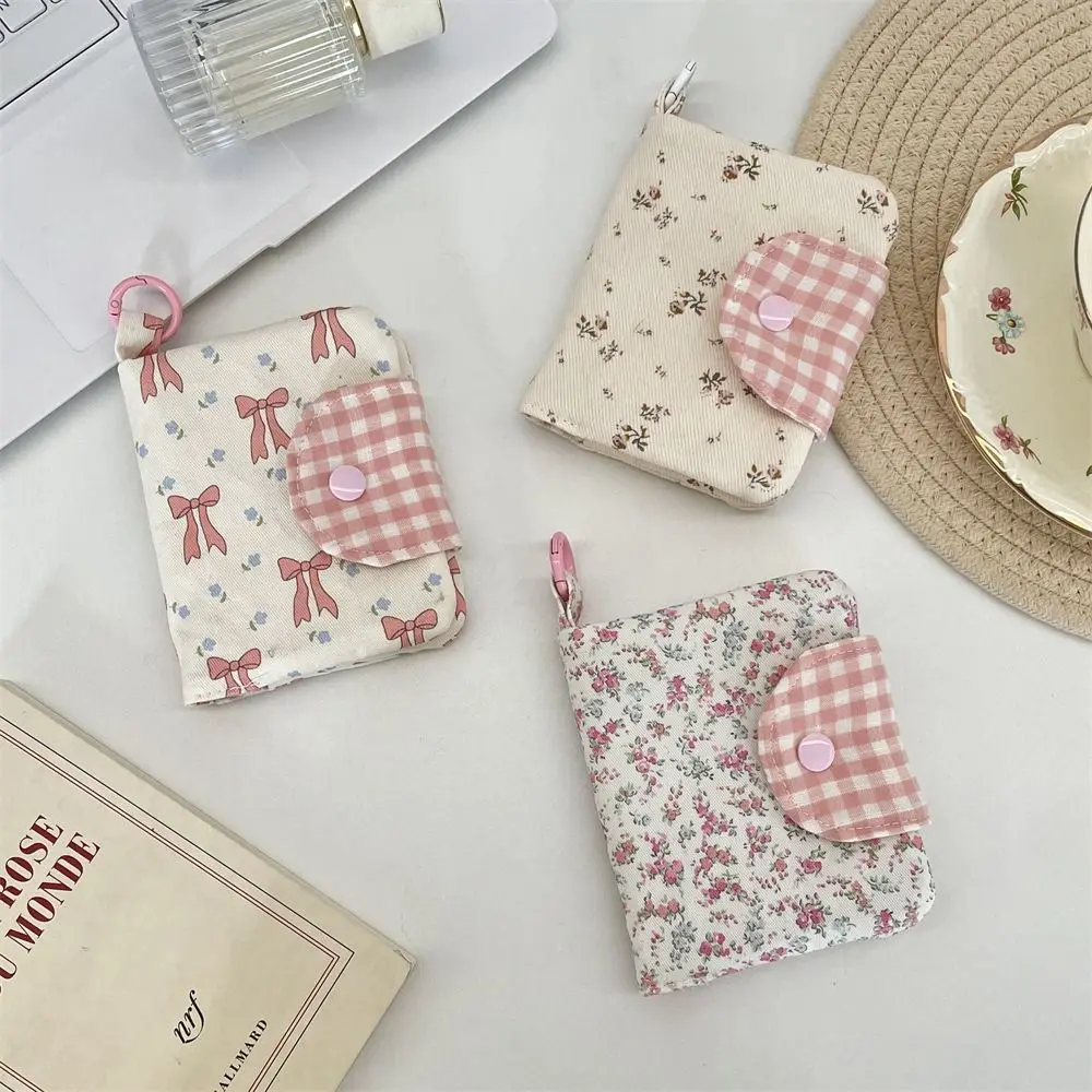 Creative Cloth Coin Purse Flower Multi-functional Women's card bag Bowknot Card Packs Women