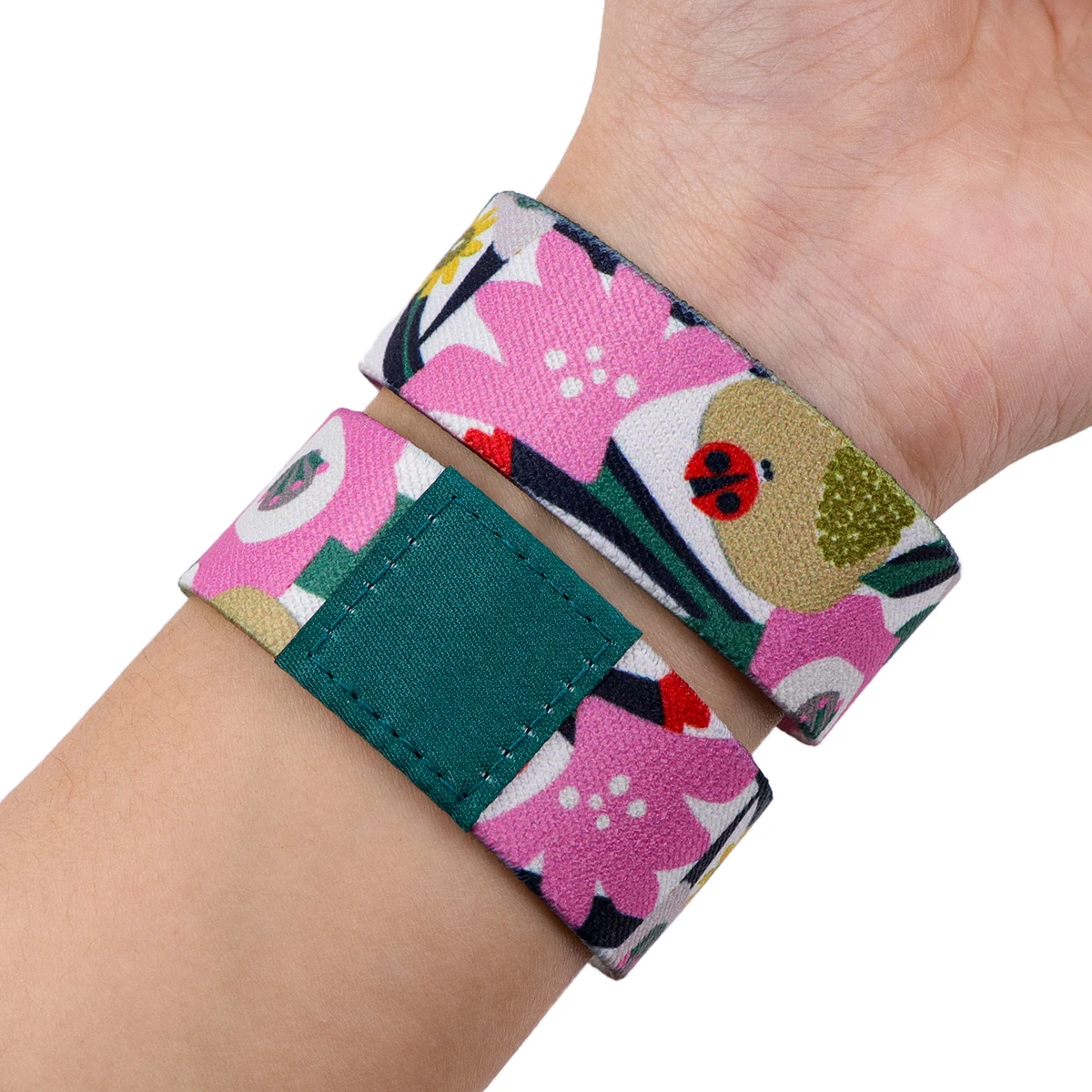 Flowers Bracelet For Women Men Armband Sport Wristband Short Strap Elastic Bangle Bracelets Cosplay Accessories Gift