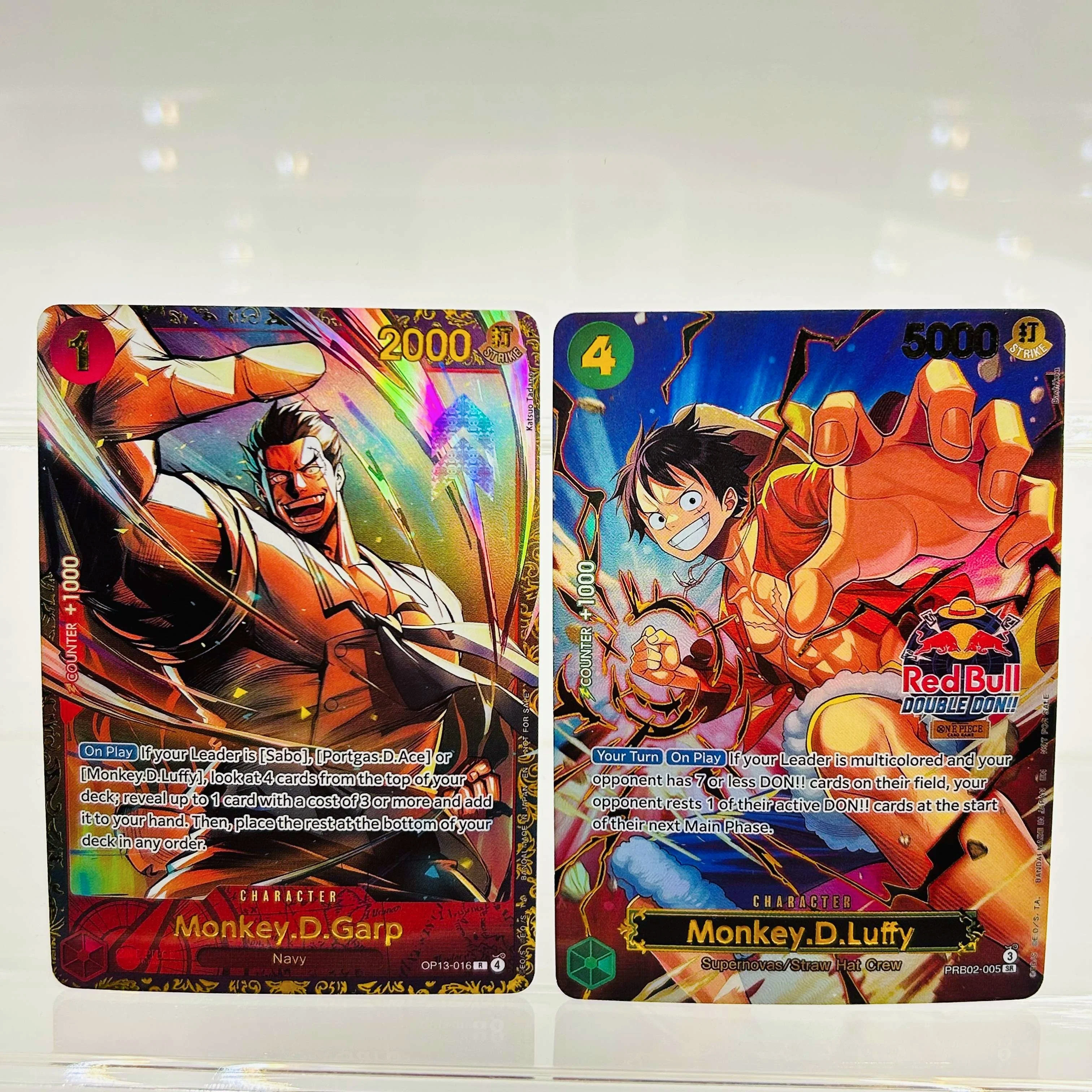 

2025 Japanese One Piece DIY Textured Garp & Luffy Card, Mint, Rare Collectible Trading Cards Set for Fans