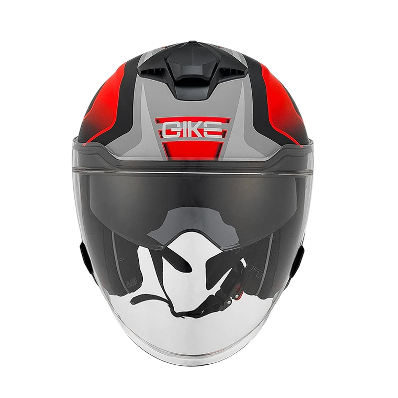 خوذة دراجة نارية عالية الجودة للرجال ثلاثة أرباع عدسة مزدوجة الرجعية نصف خوذة كروز قاطرة أربعة مواسم عالمية 3/4 ساعة