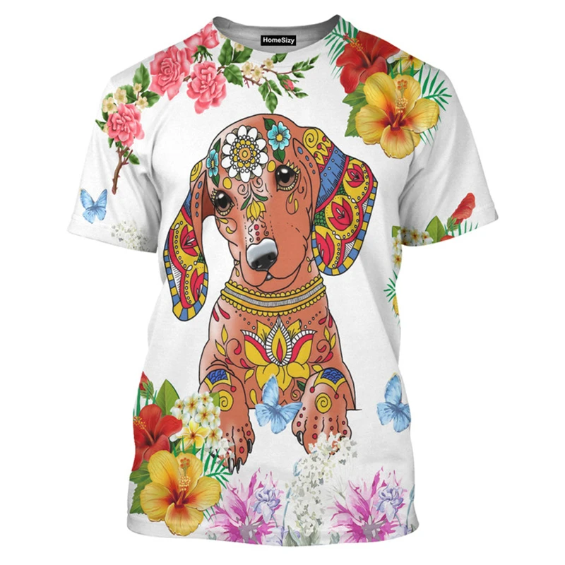 Fashion 3D Dog Pet Print Men's T Shirt Casual O-neck Loose Short Sleeve Tops Fashion Trend Summer Oversized T-shirt Men Clothing image 4