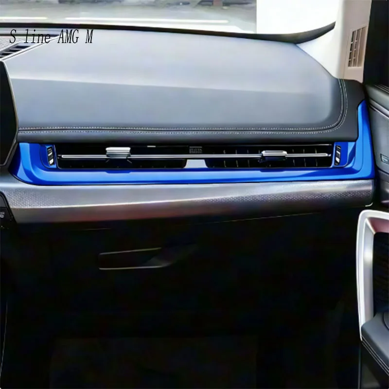 

Для BMW X1 iX1 U11 X2 iX2 U10 2023-2025 Автомобильная центральная консоль, подлокотник, дверной замок, приборная панель, рамка для выпуска воздуха переменного тока, наклейка, отделка