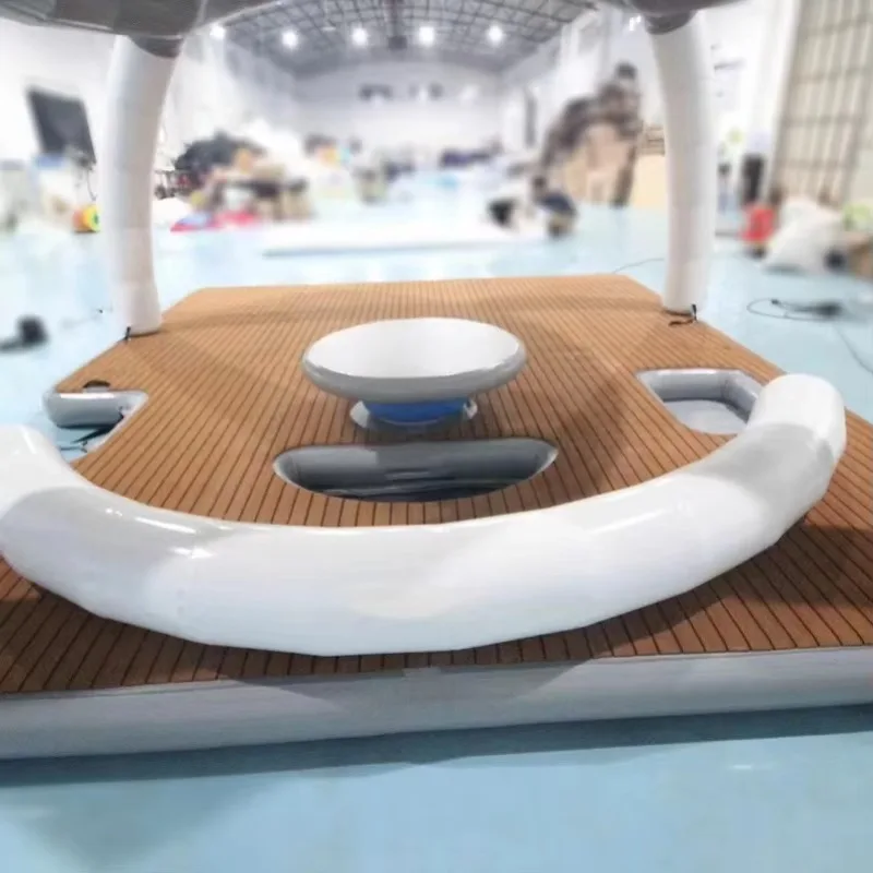 

Cheap Platform Floating Dock DWF Summer New Design Leisure Floating Dock Platform Sea Floating Dock with Tent