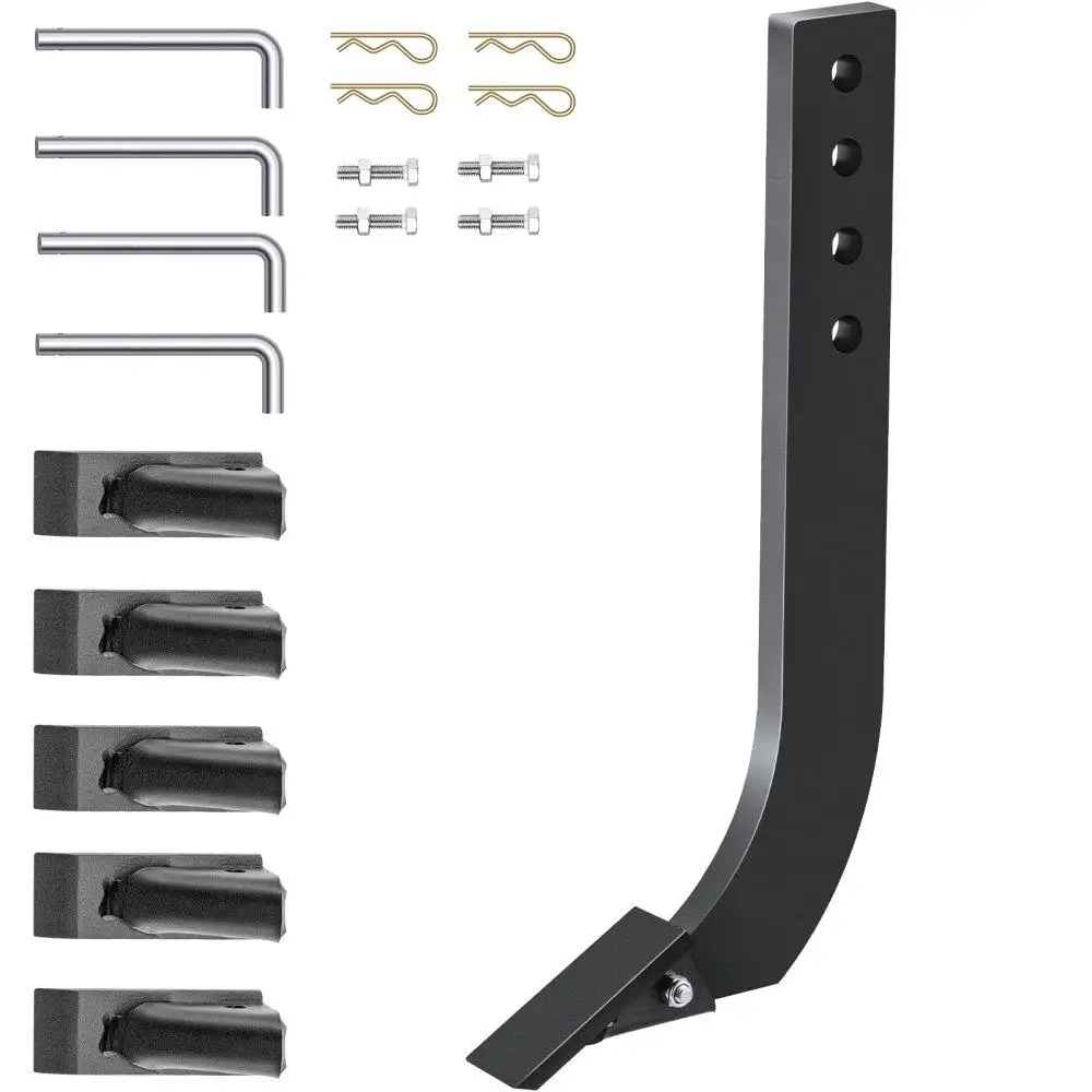 

Box Blade Shank, 18'' Scarifier Shank, 4 Holes Box Scraper Shank, Ripper Shank with Removable Tapered Teeth and Pins