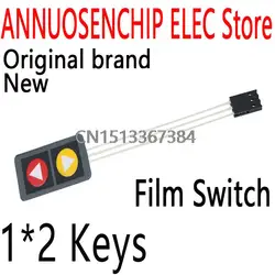 1x2 Matrix Array 2Key Membrane Switch Keypad Matrix Keyboard 1x2 with Mark 2 Keys Display Switch Control Panel For DIY UP DOWN