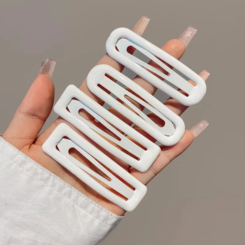 4-6pcPractical Weiße Farbe BB Haarnadel Haar Seite Clips für Mädchen Frauen Krankenschwester Koreanische Haar Zubehör – Detail 3