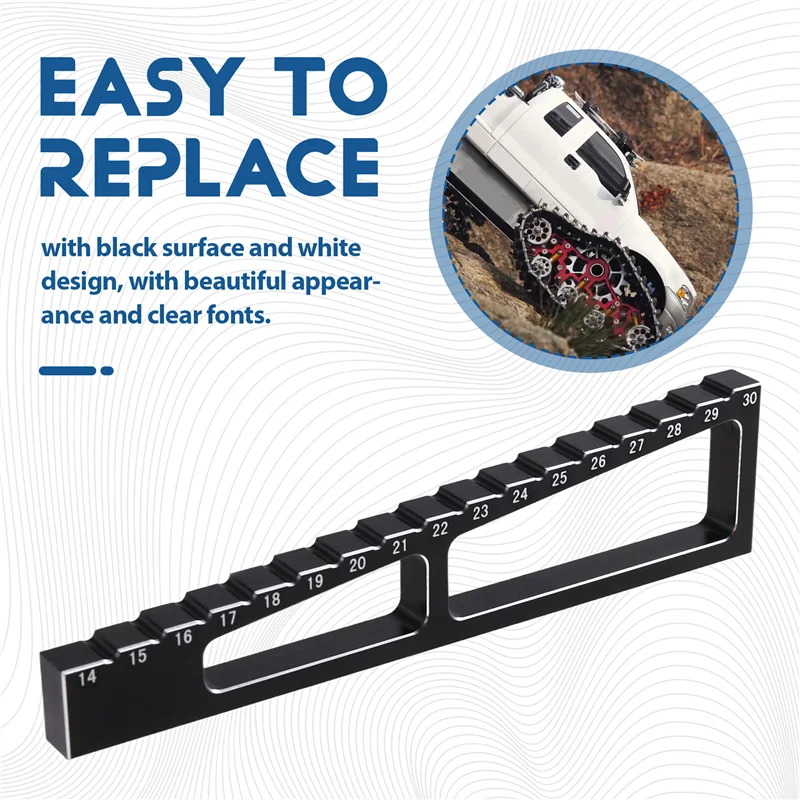 A30F-RC Линейка высоты Инструмент Датчик высоты шасси от 30 до 14 мм для внедорожного радиоуправляемого автомобиля 1/8