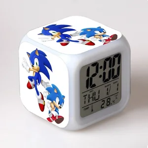 Sonic Figur nahm Wecker, farbenfrohe leichte Berührung, Tischuhr, Kinderspielzeug, Weihnachtsgeschenk 8 Hauptverkaufsfreunde von Sonic - №5