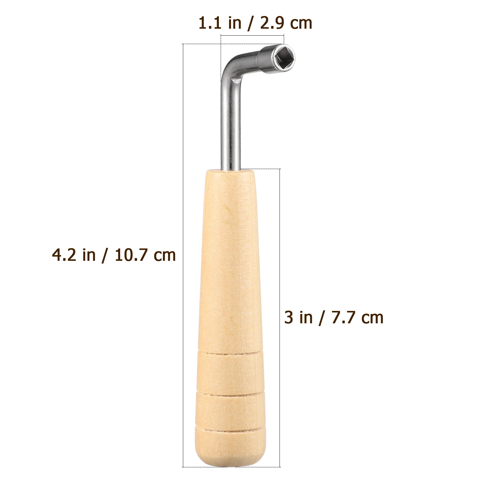 

Lyre Tuning Wrench Durable String Instrument Tool Resistant Rust Proof Professional Tone Adjustment Accessory