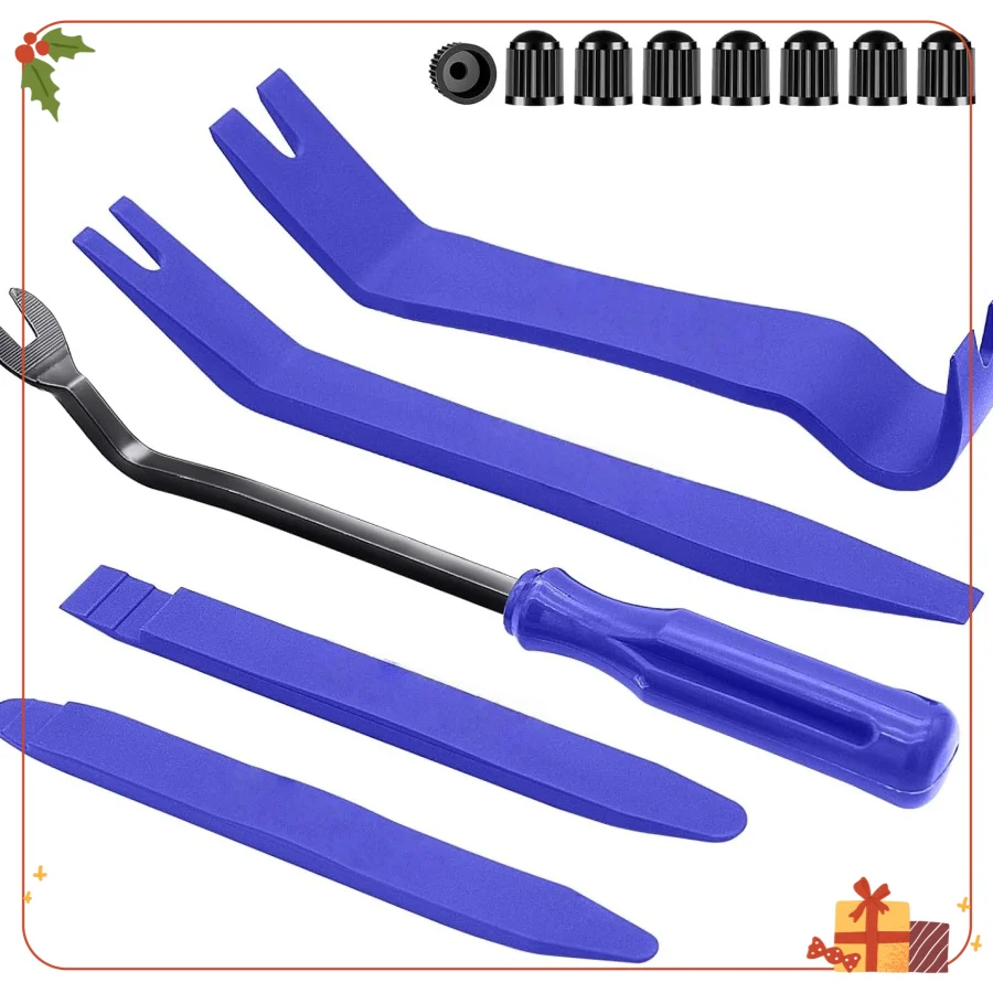 

Auto Trim Removal Tool Kit, 13Pcs Car Clip Fastener Remover, Door Panel Pry Tool Set for Automotive Interior Repair